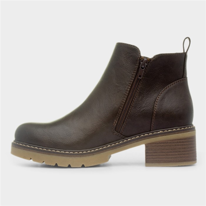 Salzburg Brown Womens Ankle Boot