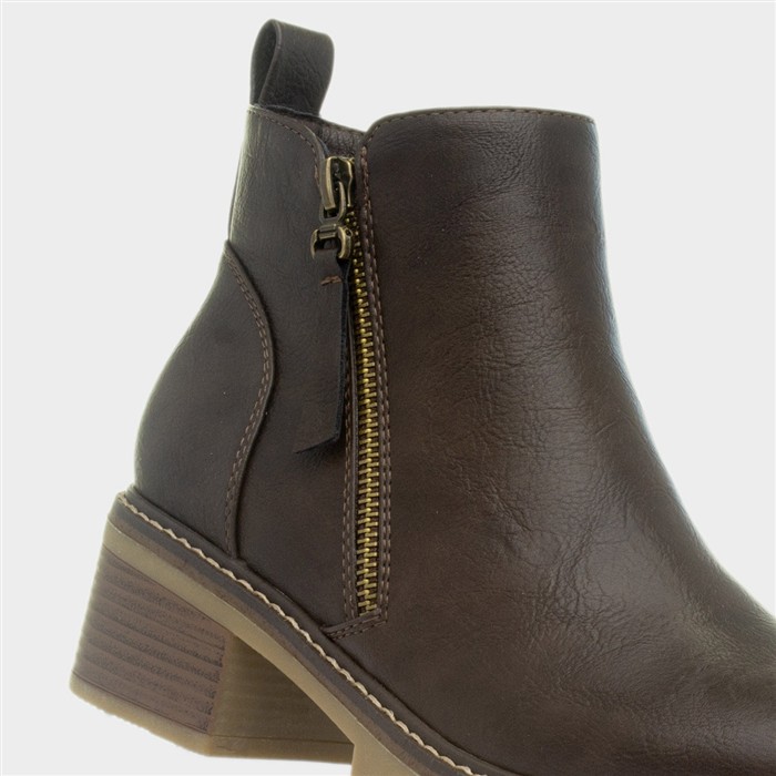 Salzburg Brown Womens Ankle Boot
