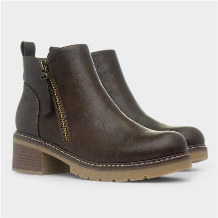 Salzburg Brown Womens Ankle Boot