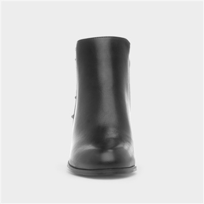 Tacoma Womens Black Heeled Boot