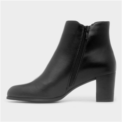 Tacoma Womens Black Heeled Boot