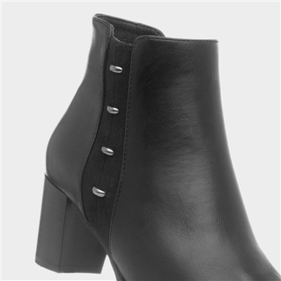 Tacoma Womens Black Heeled Boot