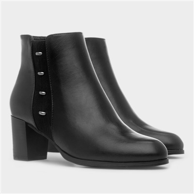 Tacoma Womens Black Heeled Boot