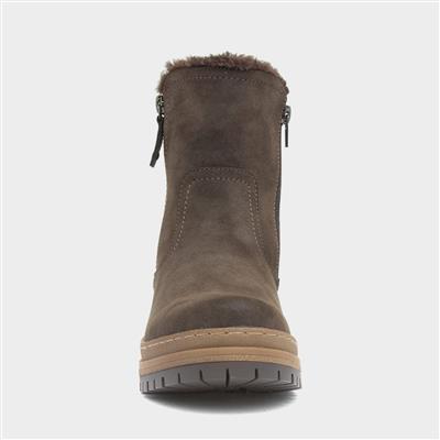 Windsor Womens Brown Ankle Boot