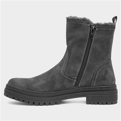 Windsor Womens Grey Ankle Boot