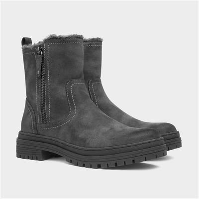 Windsor Womens Grey Ankle Boot