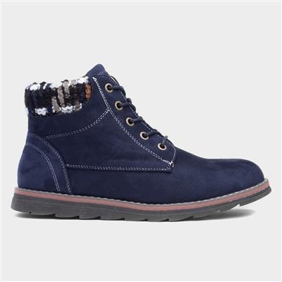 Sycamore Womens Navy Lace Up Ankle Boot