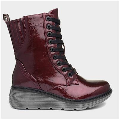 Festival Women Red Wine Ankle Boot
