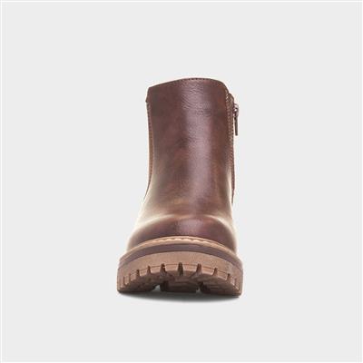 Lottie Womens Brown Chelsea Boot