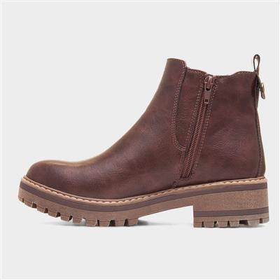Lottie Womens Brown Chelsea Boot