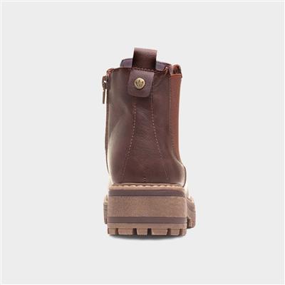 Lottie Womens Brown Chelsea Boot