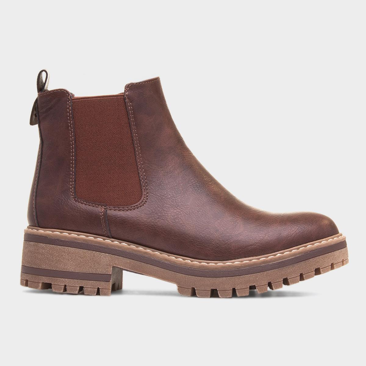 Lottie Womens Brown Chelsea Boot