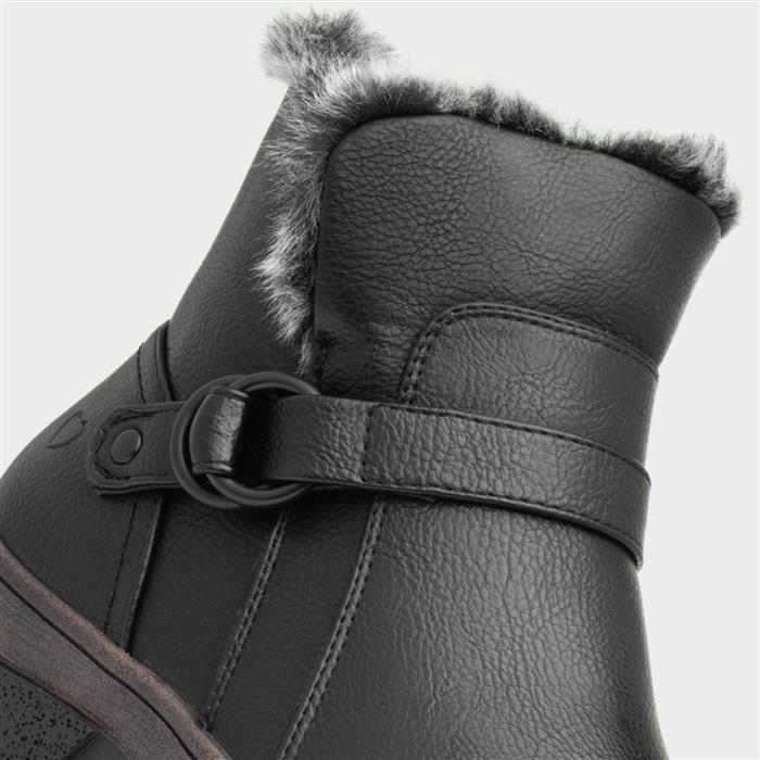 Laurel Womens Black Ankle Boot
