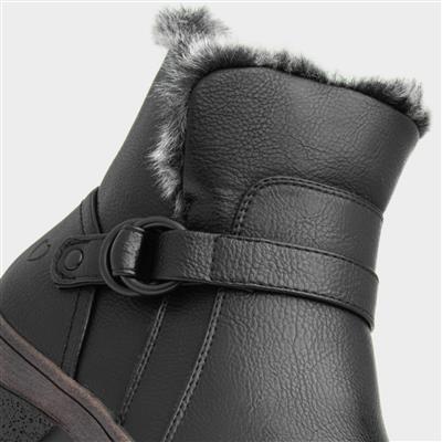 Laurel Womens Black Ankle Boot