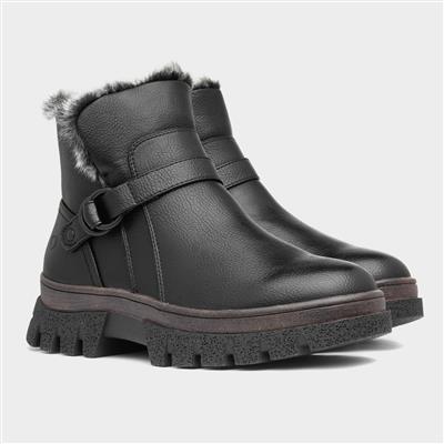 Laurel Womens Black Ankle Boot