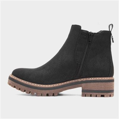 Lottie Womens Black Chelsea Boot
