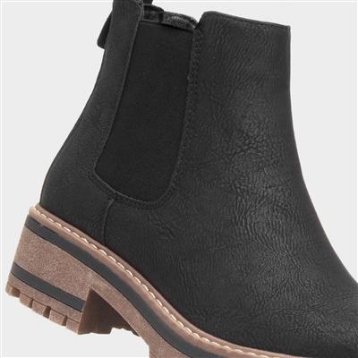 Lottie Womens Black Chelsea Boot