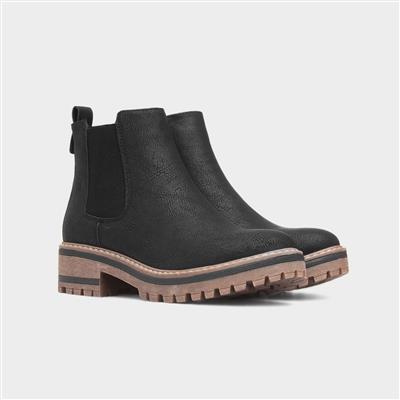 Lottie Womens Black Chelsea Boot