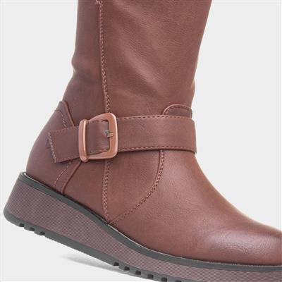 Maya Womens Brown Calf Boot