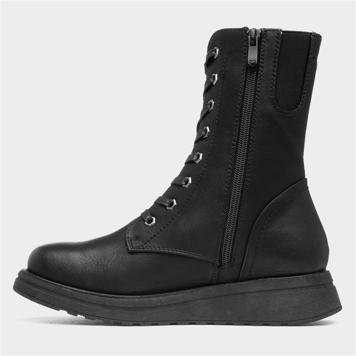 Martina Womens Black Ankle Boot