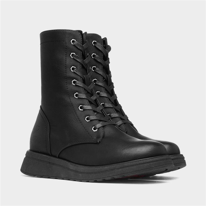 Martina Womens Black Ankle Boot