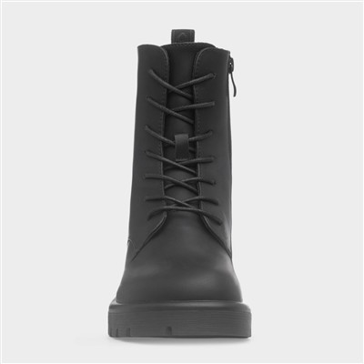 Katrina Womens Black Lace Up Boot