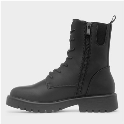 Katrina Womens Black Lace Up Boot