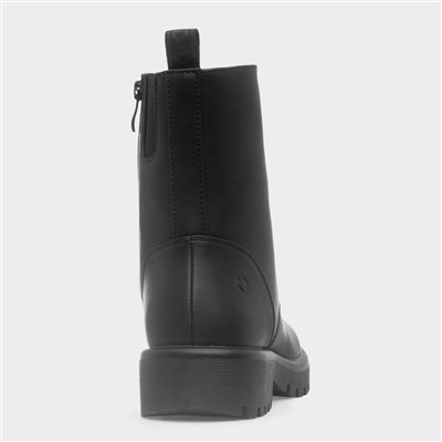 Katrina Womens Black Lace Up Boot