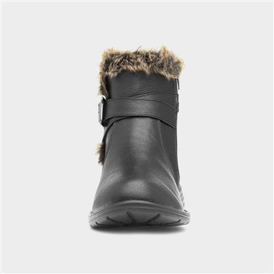 Lisa Womens Black Ankle Boot