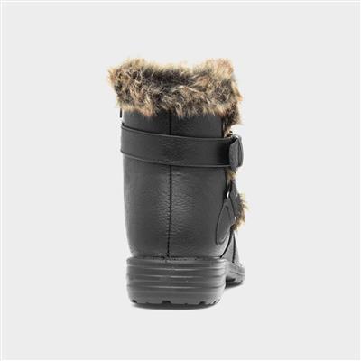 Lisa Womens Black Ankle Boot