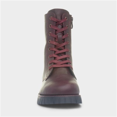 Martina Womens Burgundy Boots