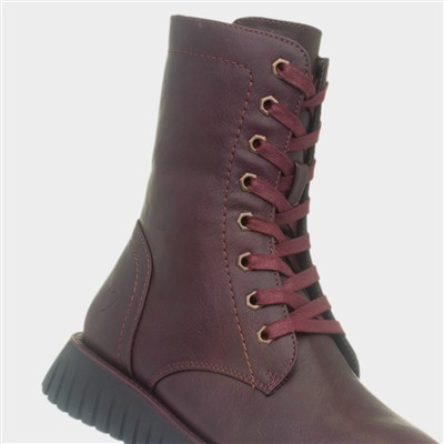Martina Womens Burgundy Boots