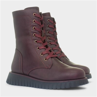 Martina Womens Burgundy Boots