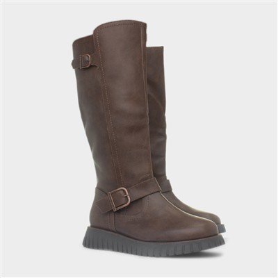Rubymae Womens Brown Calf Boots