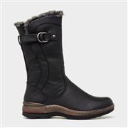 ladies black calf boots