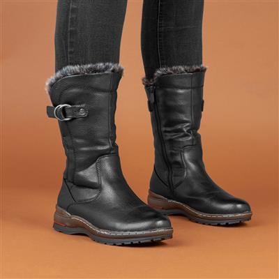 Bramble Womens Black Calf Boot