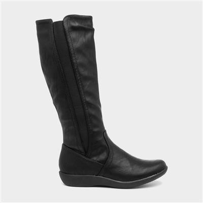 Sheri Womens Black Calf Boot