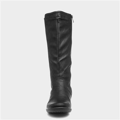 Sheri Womens Black Calf Boot