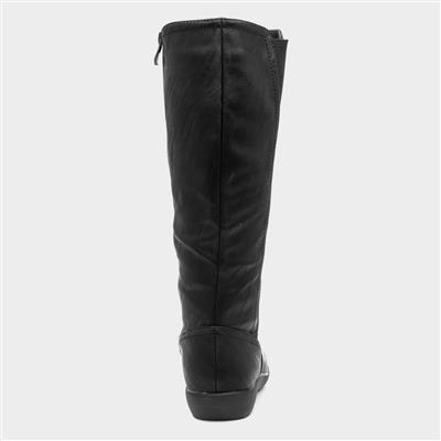 Sheri Womens Black Calf Boot
