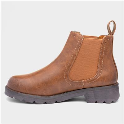 Heavenly Feet Croft Womens Tan Boots-183005 | Shoe Zone