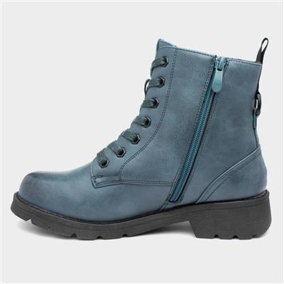 Jackie Womens Ocean Blue Boot