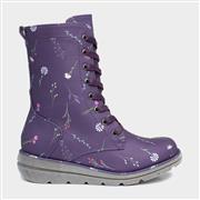 Heavenly Feet Martina 3 Womens Purple Floral Boot (Click For Details)