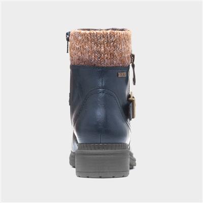 Wyoming Womens Navy Zip Up Boot