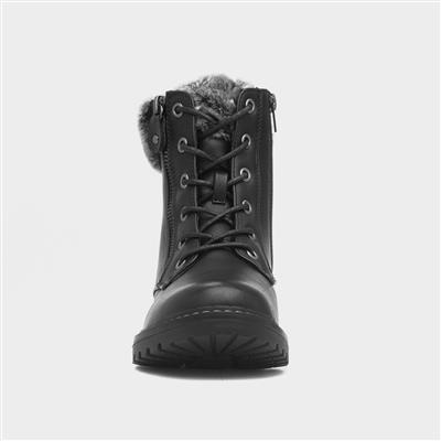 Chile Womens Black Ankle Boot