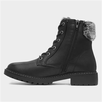 Chile Womens Black Ankle Boot