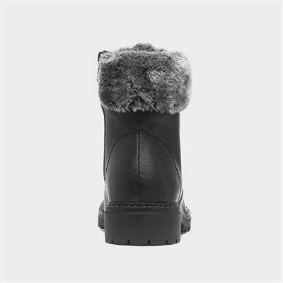 Chile Womens Black Ankle Boot