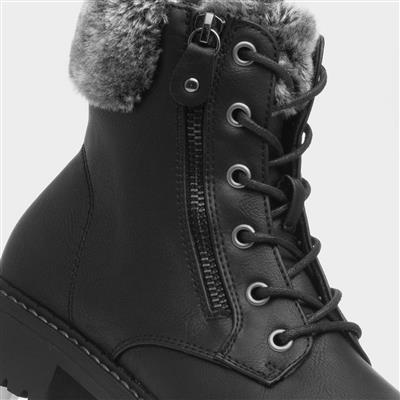 Chile Womens Black Ankle Boot
