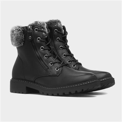 Chile Womens Black Ankle Boot