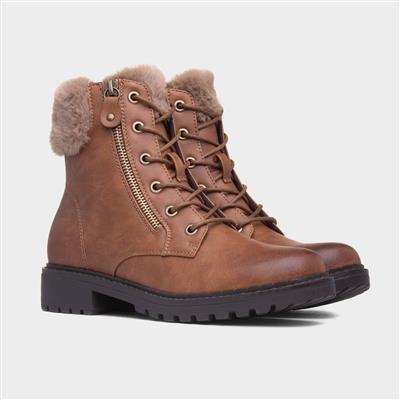 Chile Womens Tan Ankle Boot