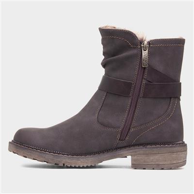 Clare Womens Brown Ankle Boot
